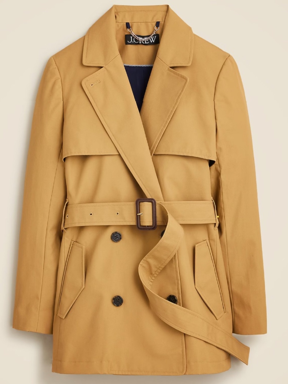 J Crew Cropped Icon Trench Coat